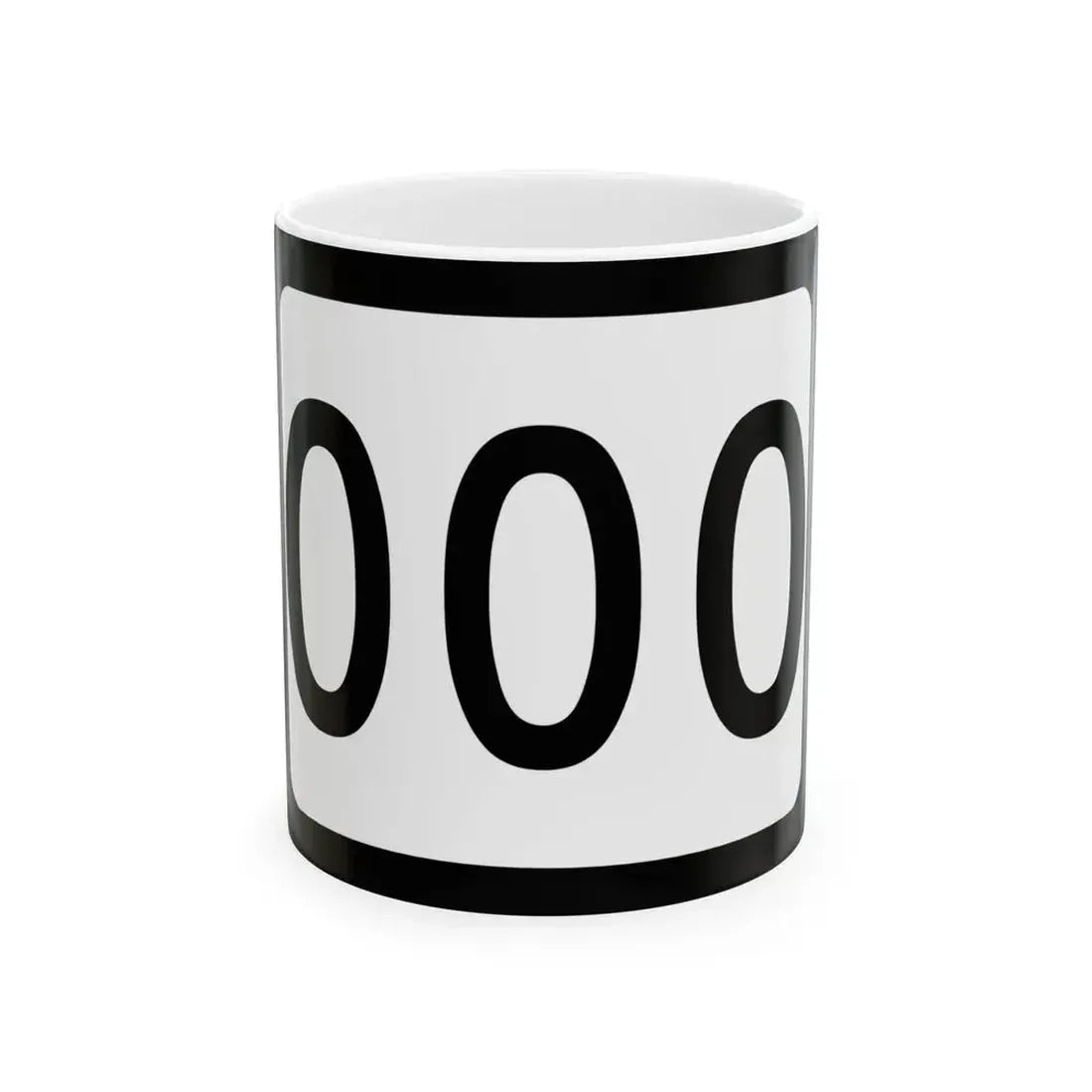 WV-000 template (Virginia) (Road Sign) White Coffee Mug 11oz - Go Mug Yourself