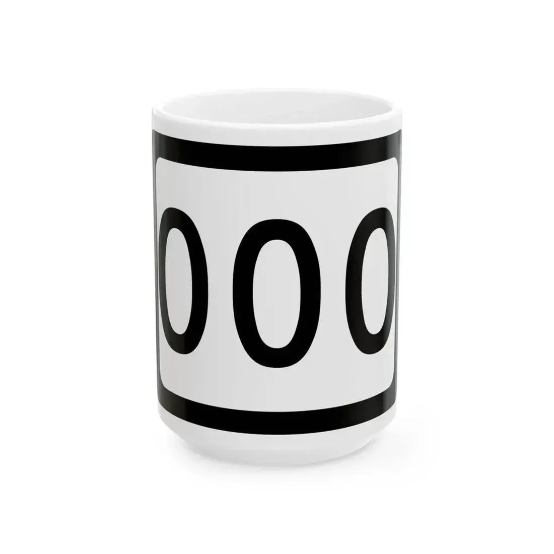 WV-000 template (Virginia) (Road Sign) White Coffee Mug 15oz - Go Mug Yourself