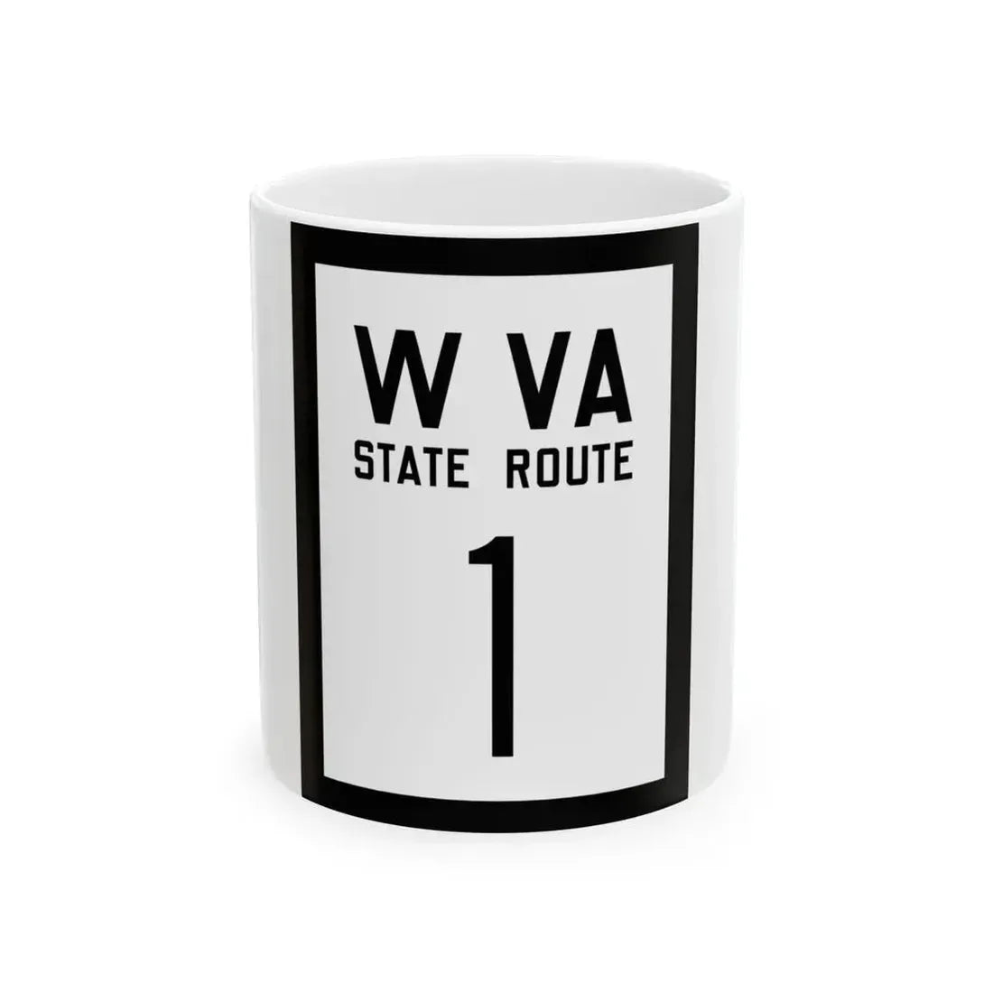 WV-1 1922 (Virginia) (Road Sign) White Coffee Mug 11oz - Go Mug Yourself