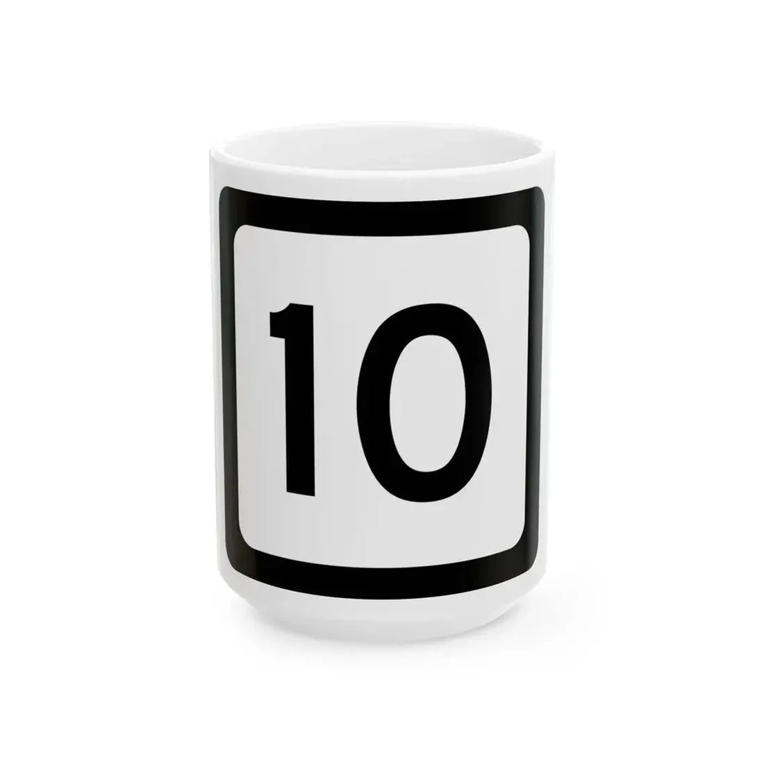 WV-10 (Virginia) (Road Sign) White Coffee Mug 15oz - Go Mug Yourself