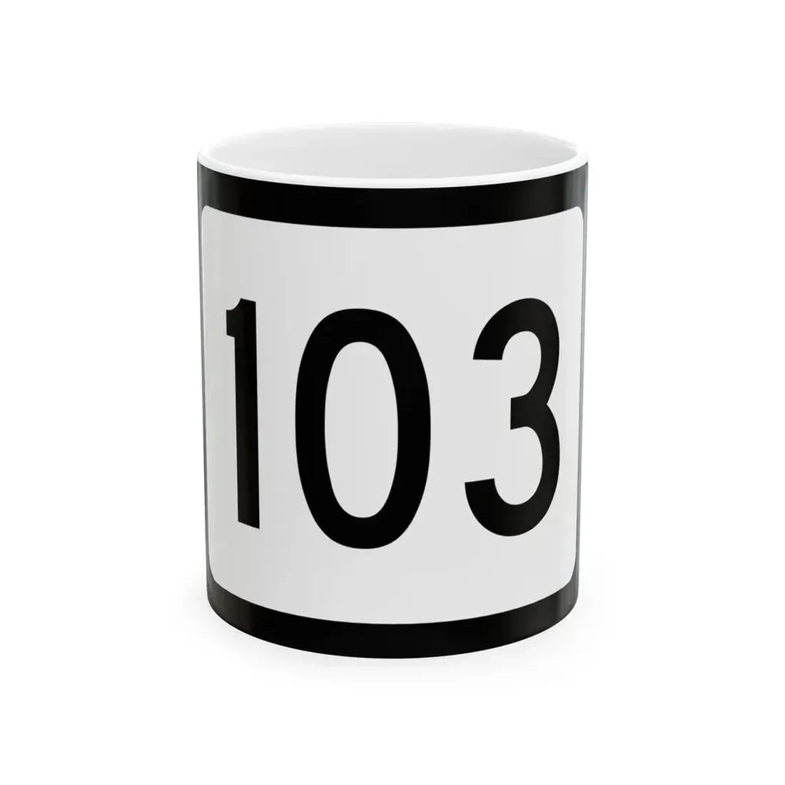 WV-103 (Virginia) (Road Sign) White Coffee Mug 11oz - Go Mug Yourself
