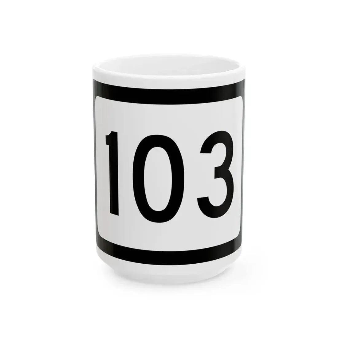WV-103 (Virginia) (Road Sign) White Coffee Mug 15oz - Go Mug Yourself