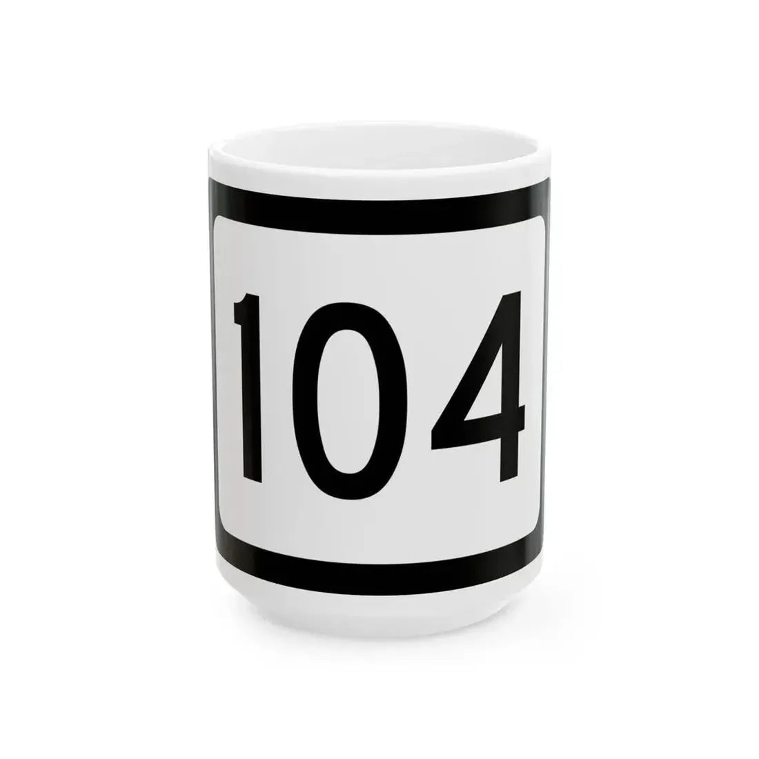 WV-104 (Virginia) (Road Sign) White Coffee Mug 15oz - Go Mug Yourself