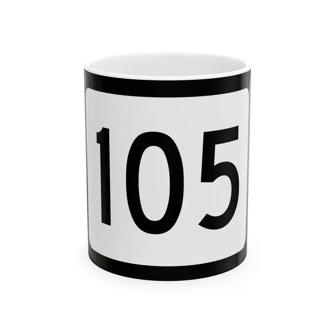 WV-105 (Virginia) (Road Sign) White Coffee Mug 11oz - Go Mug Yourself