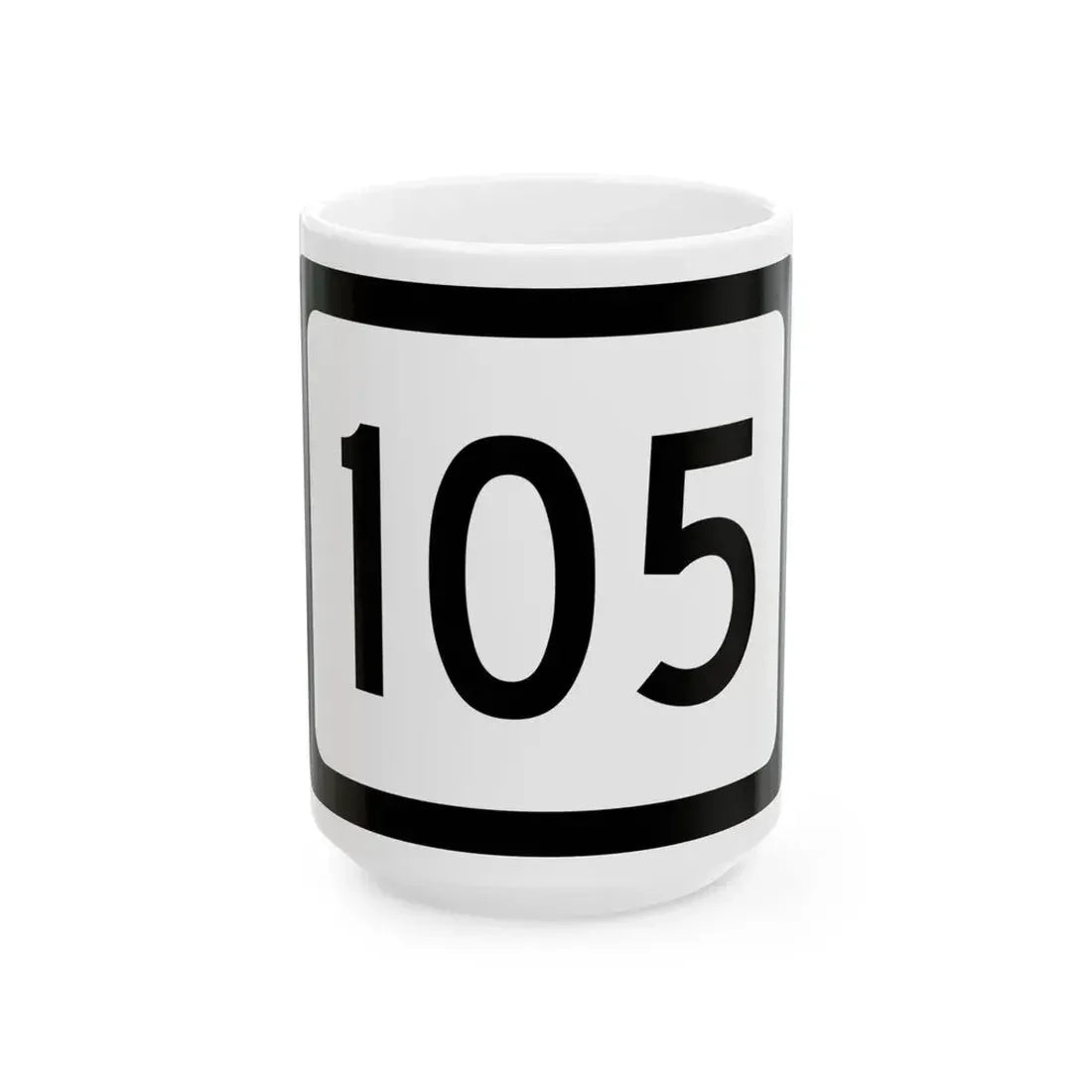 WV-105 (Virginia) (Road Sign) White Coffee Mug 15oz - Go Mug Yourself
