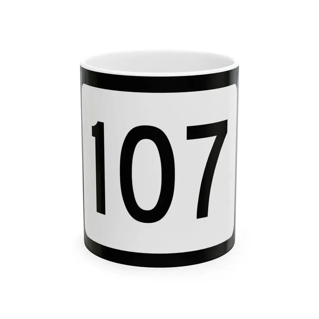 WV-107 (Virginia) (Road Sign) White Coffee Mug 11oz - Go Mug Yourself