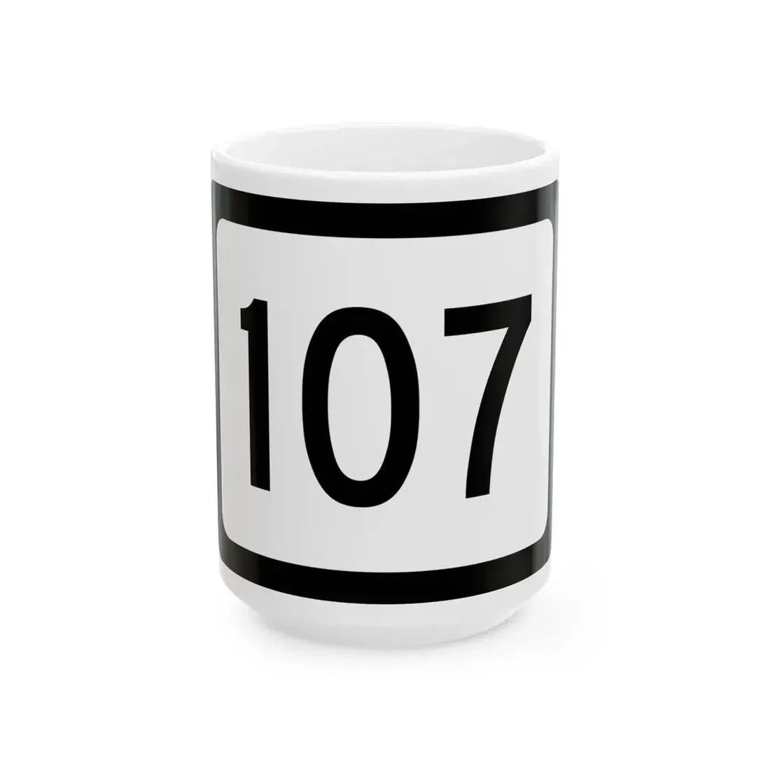 WV-107 (Virginia) (Road Sign) White Coffee Mug 15oz - Go Mug Yourself