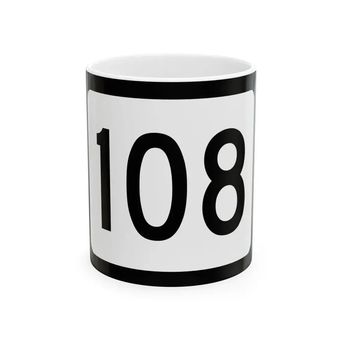WV-108 (Virginia) (Road Sign) White Coffee Mug 11oz - Go Mug Yourself