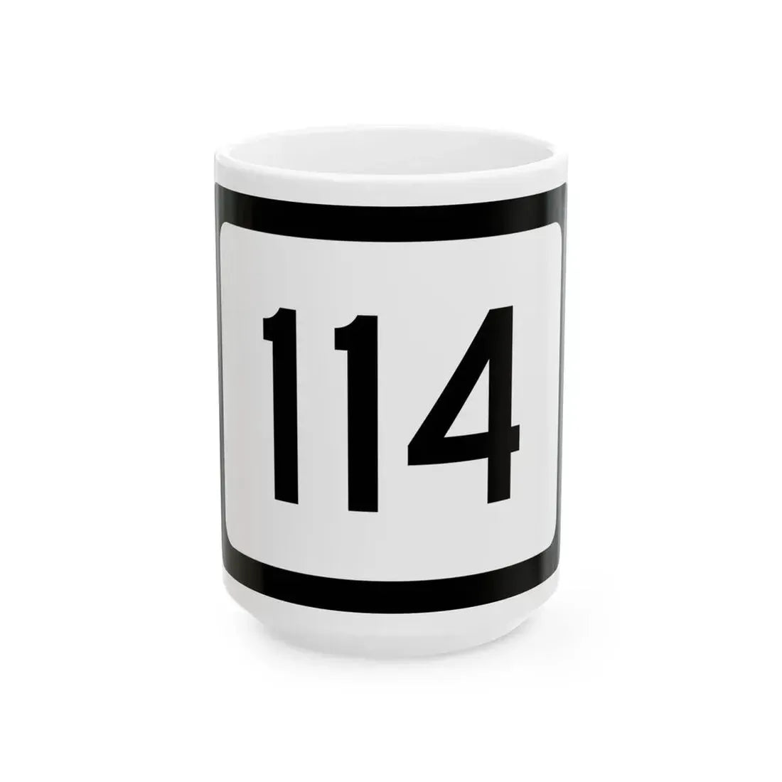 WV-114 (Virginia) (Road Sign) White Coffee Mug 15oz - Go Mug Yourself
