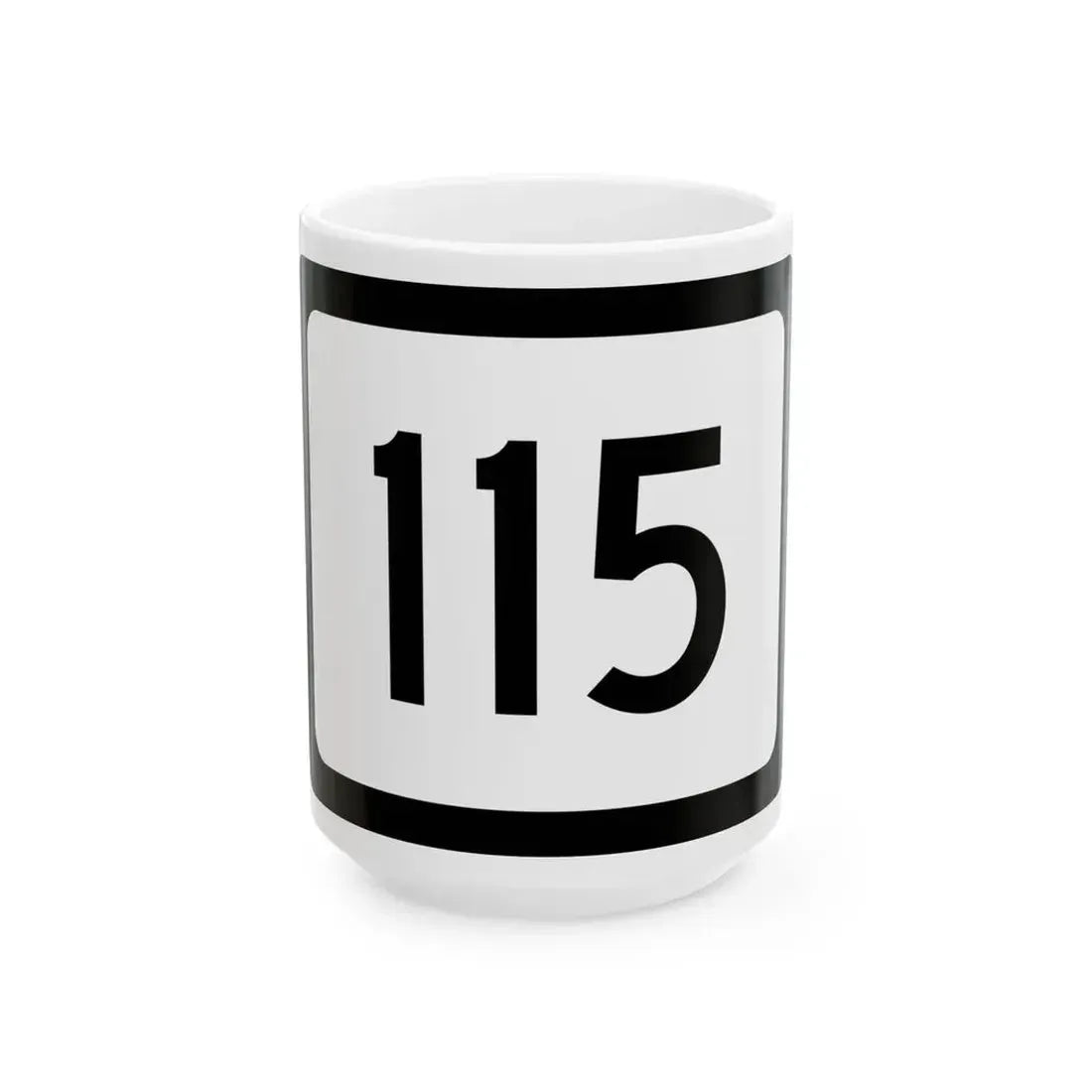 WV-115 (Virginia) (Road Sign) White Coffee Mug 15oz - Go Mug Yourself