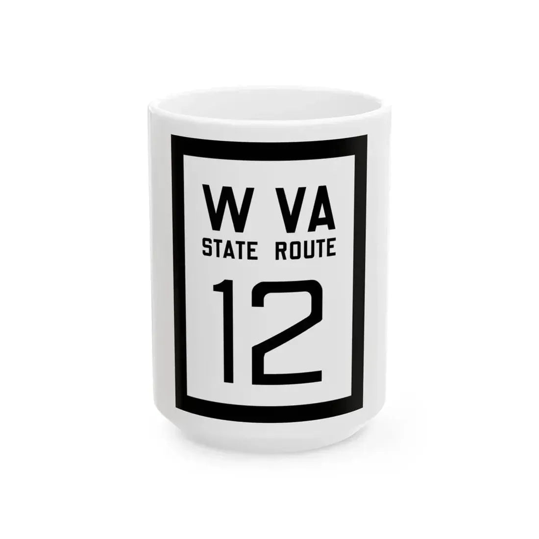 WV-12 1922 (Virginia) (Road Sign) White Coffee Mug 15oz - Go Mug Yourself