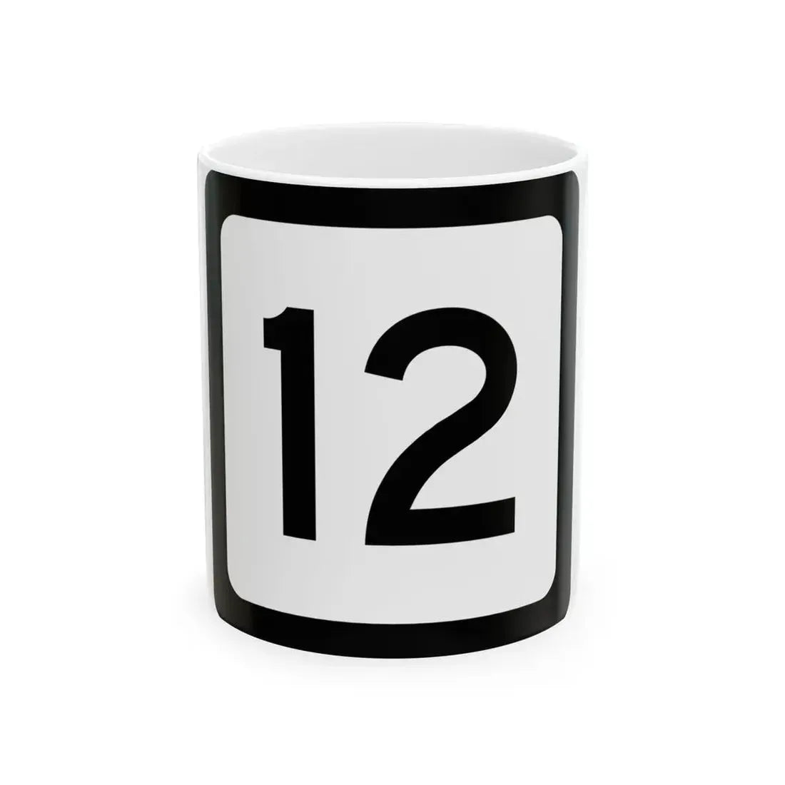 WV-12 (Virginia) (Road Sign) White Coffee Mug 11oz - Go Mug Yourself