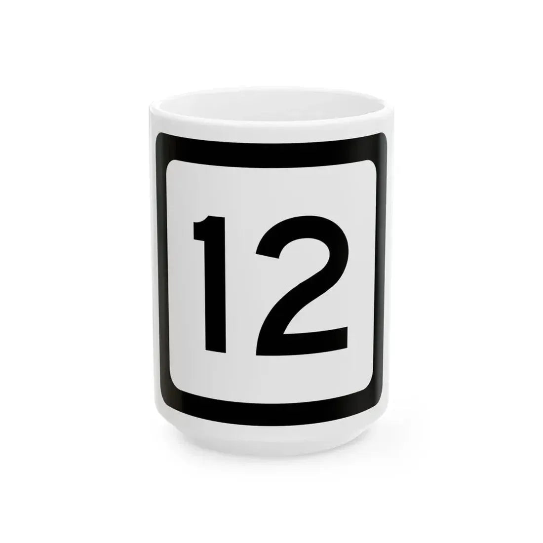 WV-12 (Virginia) (Road Sign) White Coffee Mug 15oz - Go Mug Yourself