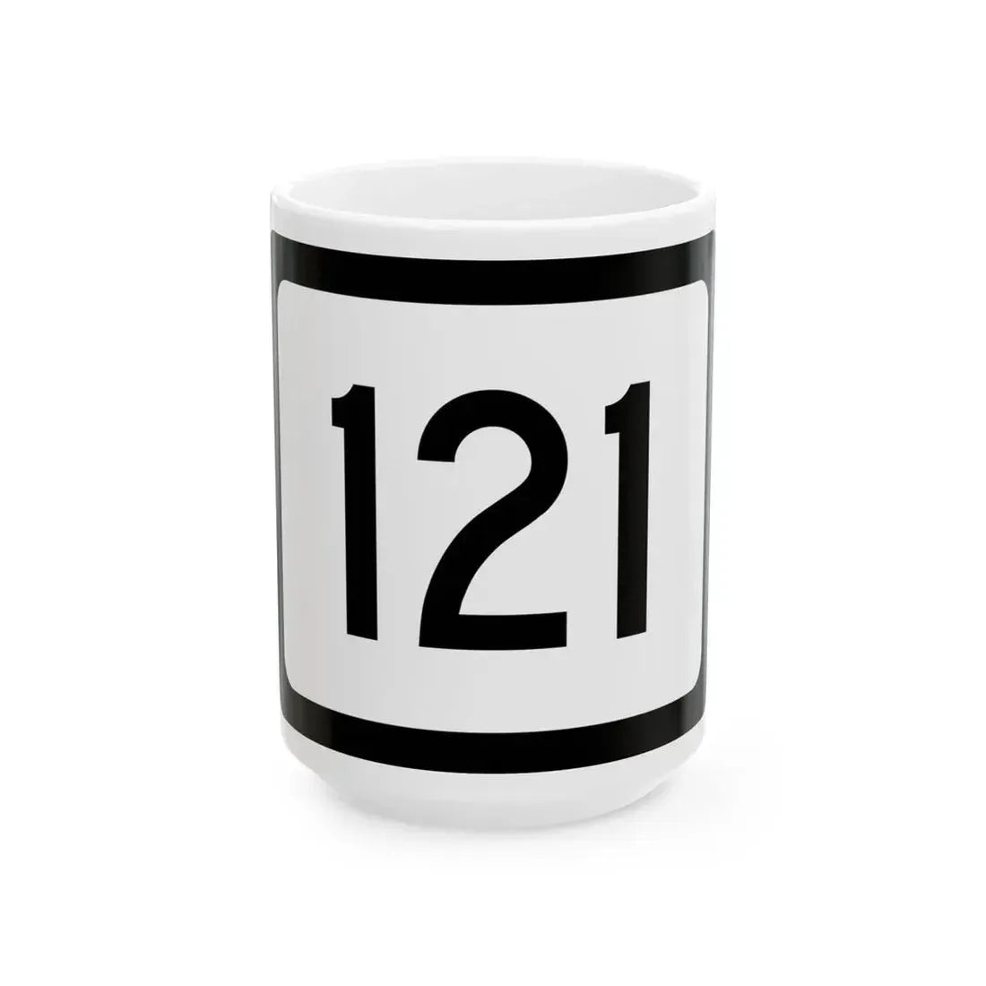 WV-121 (Virginia) (Road Sign) White Coffee Mug 15oz - Go Mug Yourself