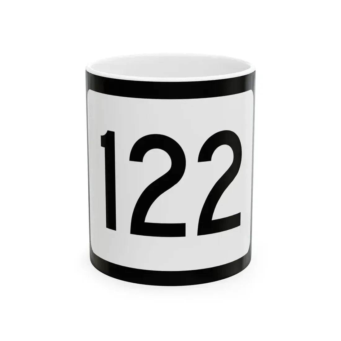 WV-122 (Virginia) (Road Sign) White Coffee Mug 11oz - Go Mug Yourself