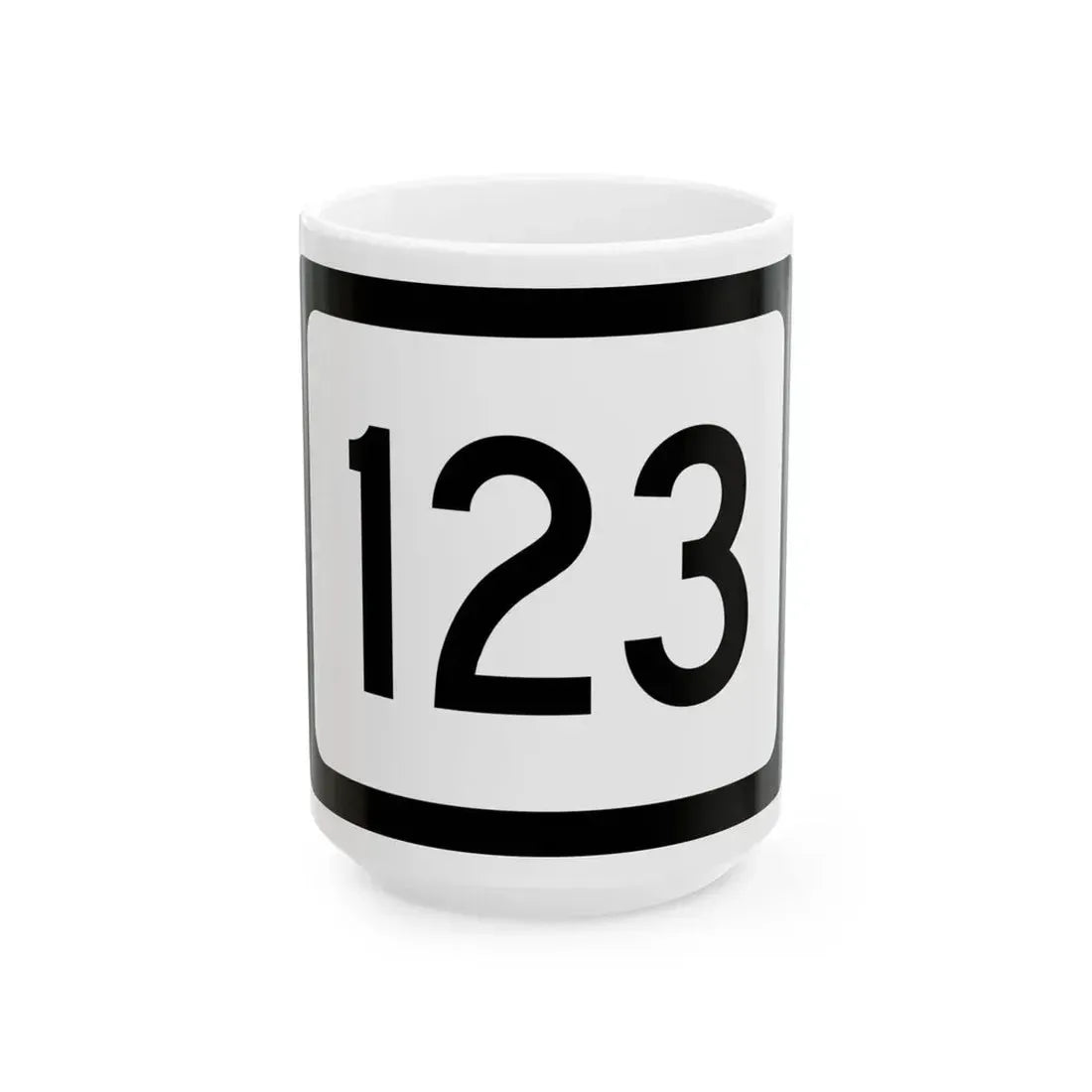 WV-123 (Virginia) (Road Sign) White Coffee Mug 15oz - Go Mug Yourself