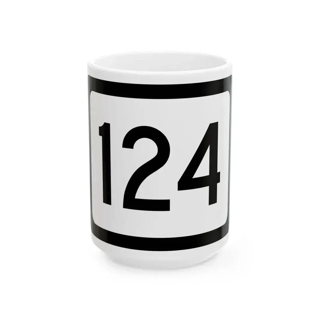 WV-124 (Virginia) (Road Sign) White Coffee Mug 15oz - Go Mug Yourself