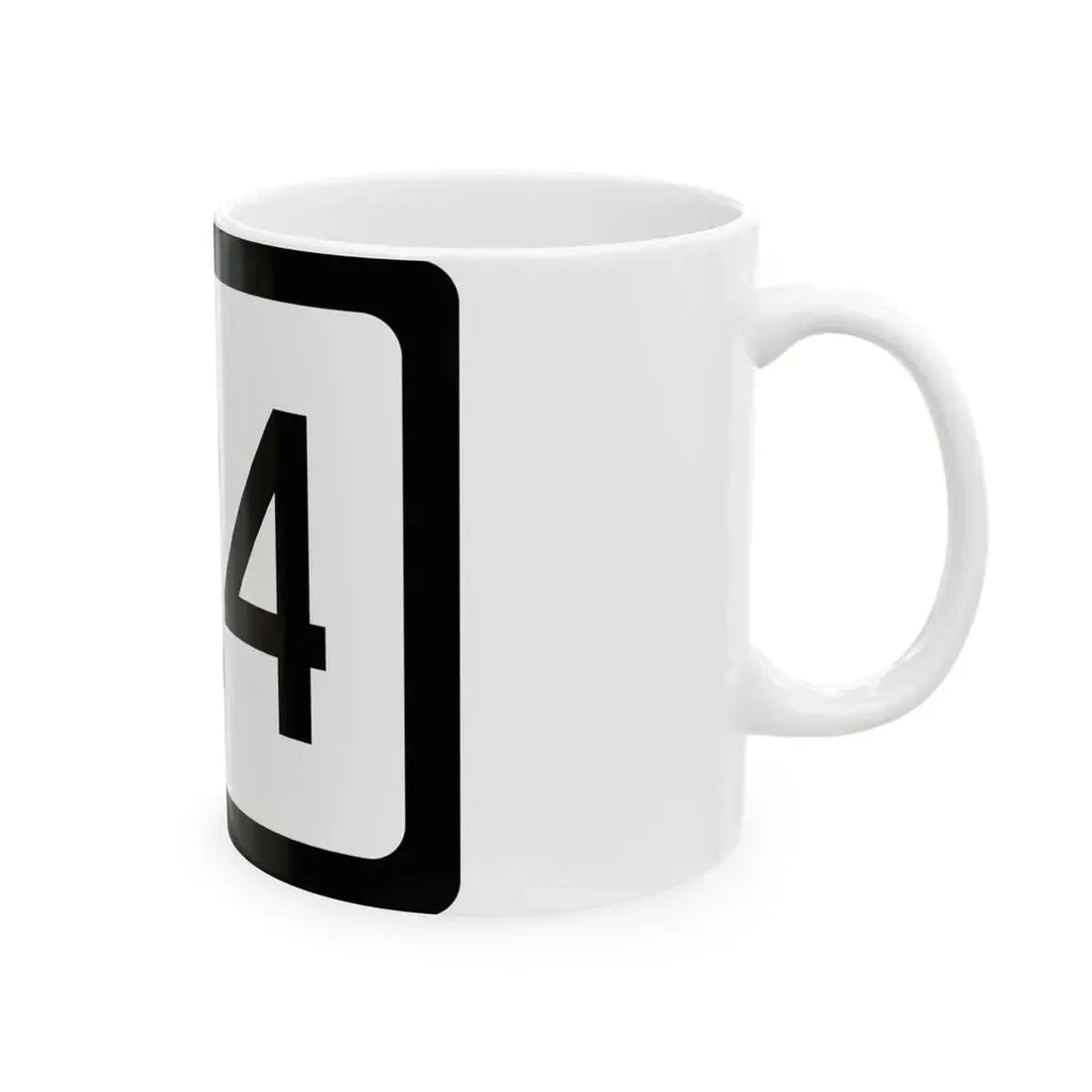 WV-124 (Virginia) (Road Sign) White Coffee Mug - Go Mug Yourself