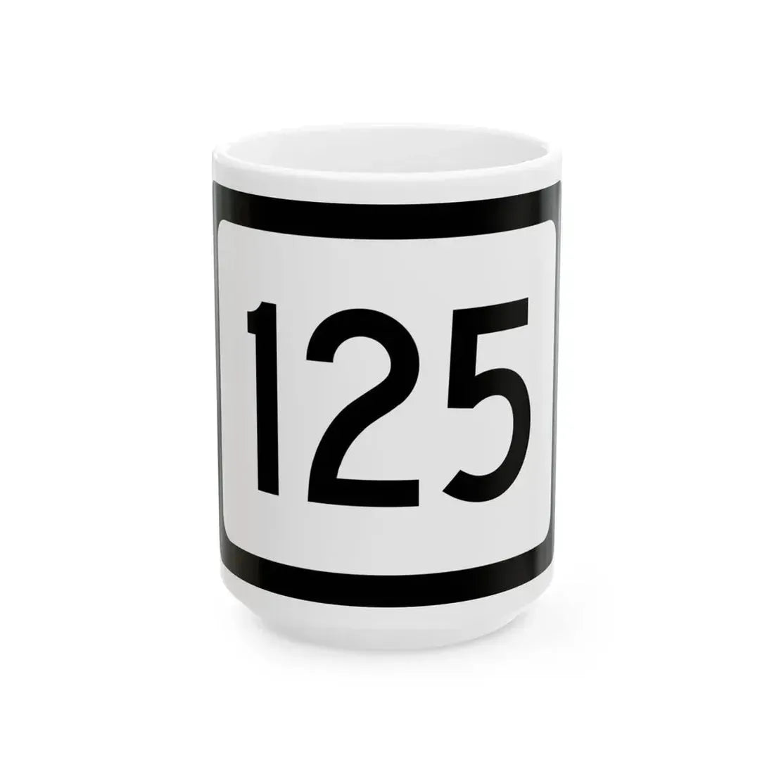 WV-125 (Virginia) (Road Sign) White Coffee Mug 15oz - Go Mug Yourself