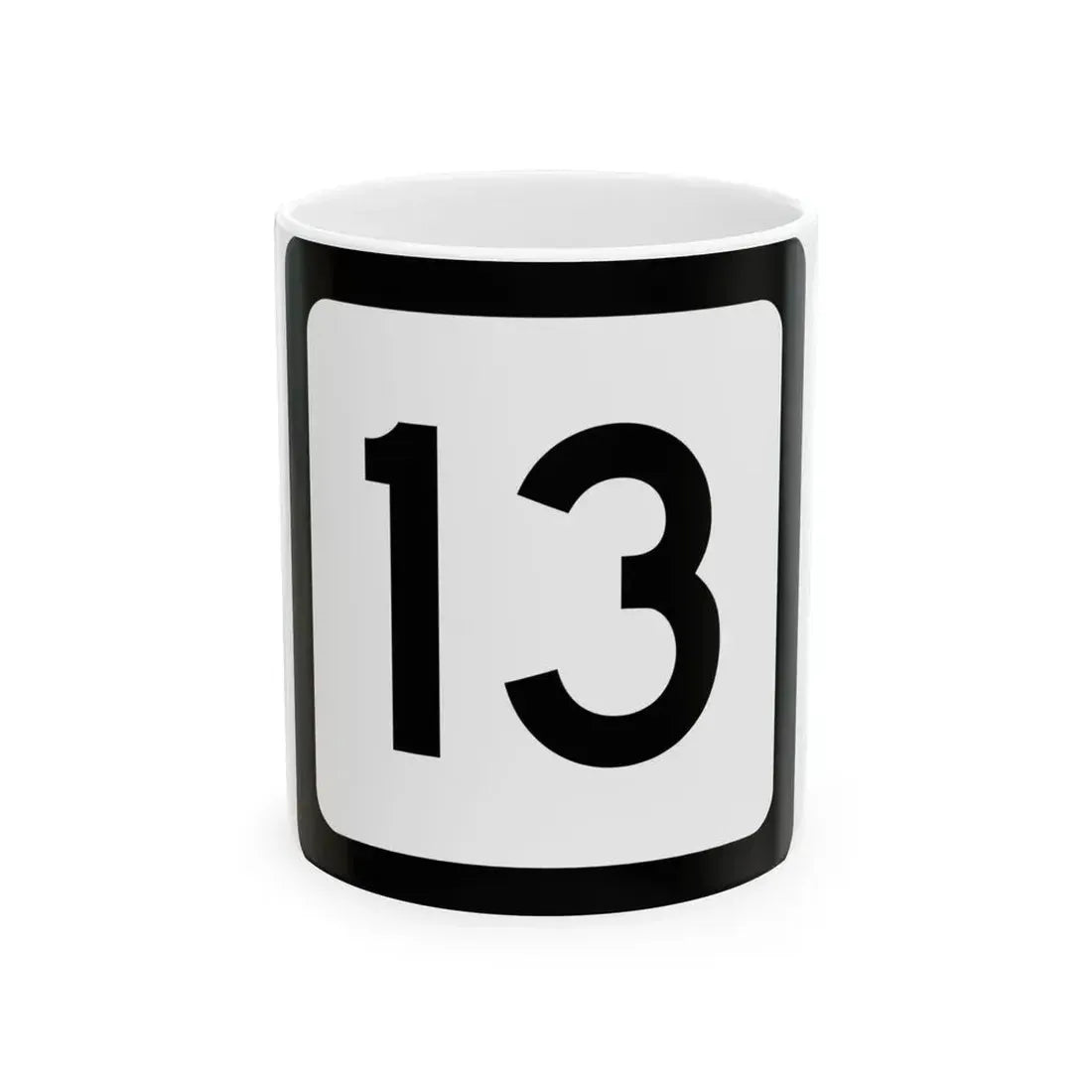 WV-13 (Virginia) (Road Sign) White Coffee Mug 11oz - Go Mug Yourself
