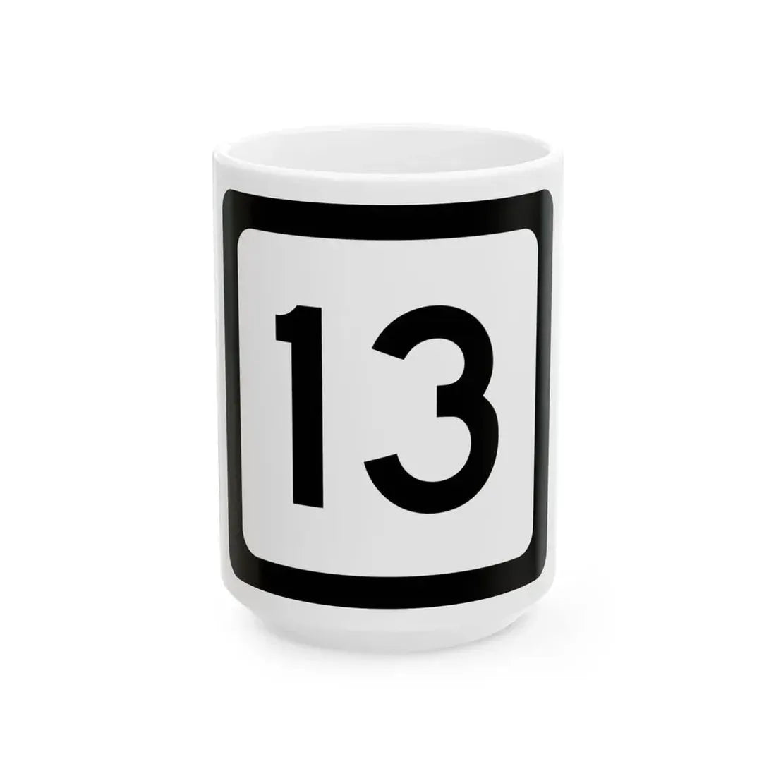 WV-13 (Virginia) (Road Sign) White Coffee Mug 15oz - Go Mug Yourself