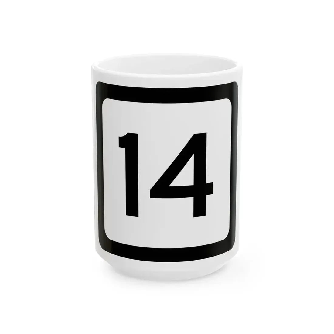 WV-14 (Virginia) (Road Sign) White Coffee Mug 15oz - Go Mug Yourself