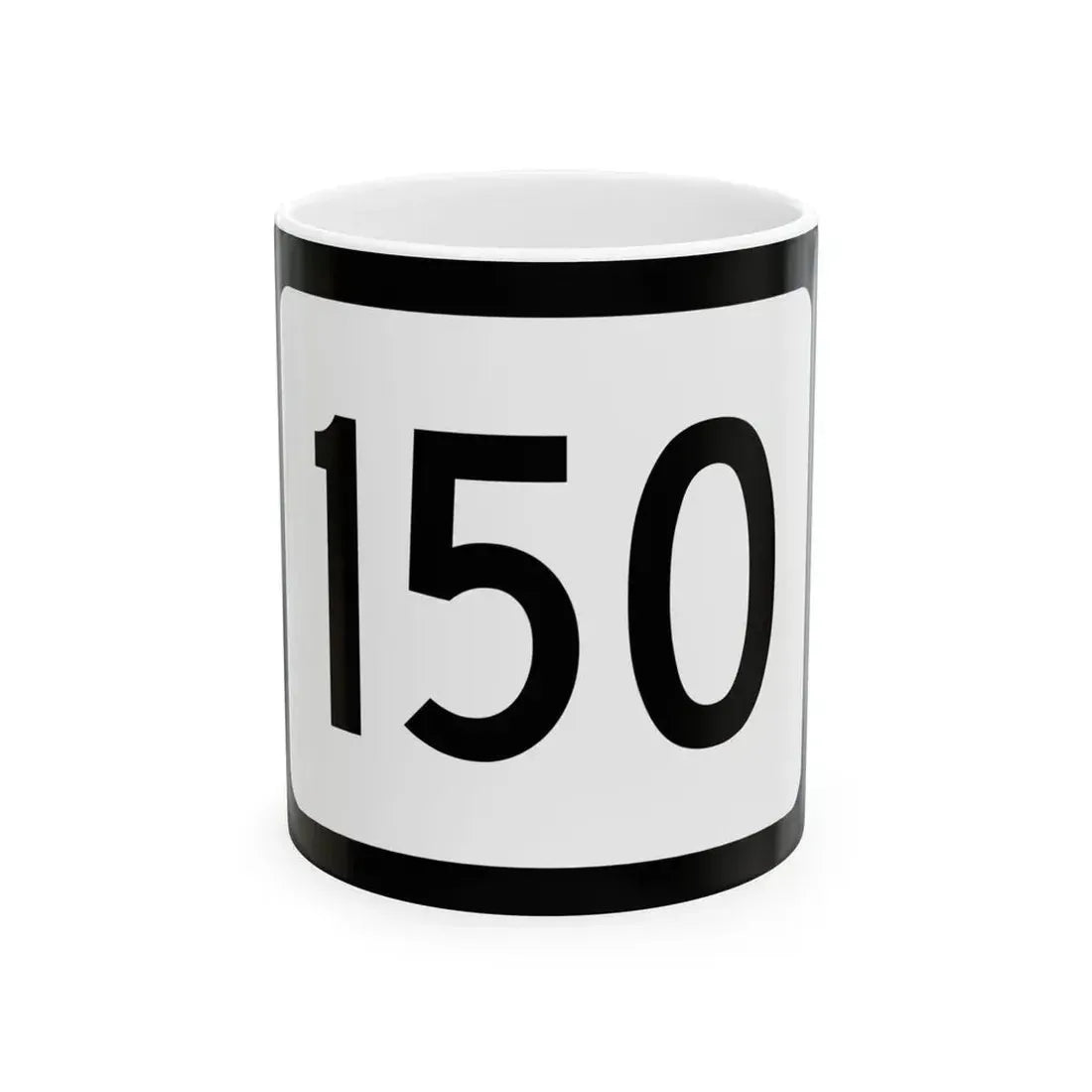 WV-150 (Virginia) (Road Sign) White Coffee Mug 11oz - Go Mug Yourself