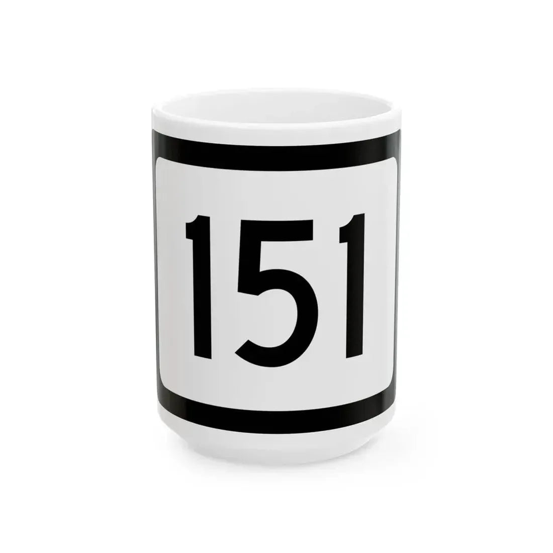 WV-151 (Virginia) (Road Sign) White Coffee Mug 15oz - Go Mug Yourself
