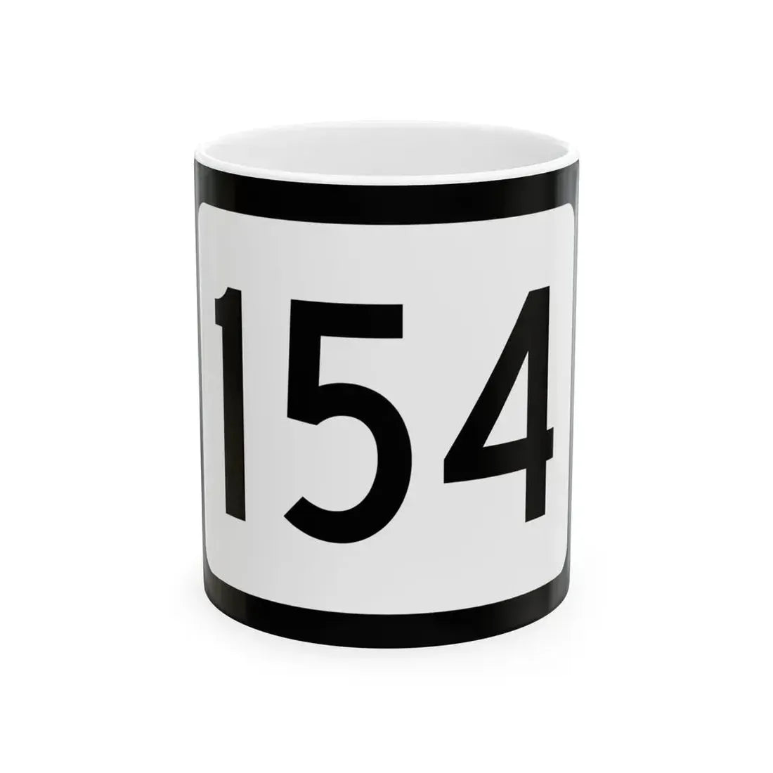 WV-154 (Virginia) (Road Sign) White Coffee Mug 11oz - Go Mug Yourself