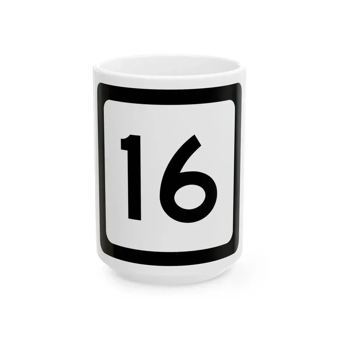WV-16 (Virginia) (Road Sign) White Coffee Mug 15oz - Go Mug Yourself