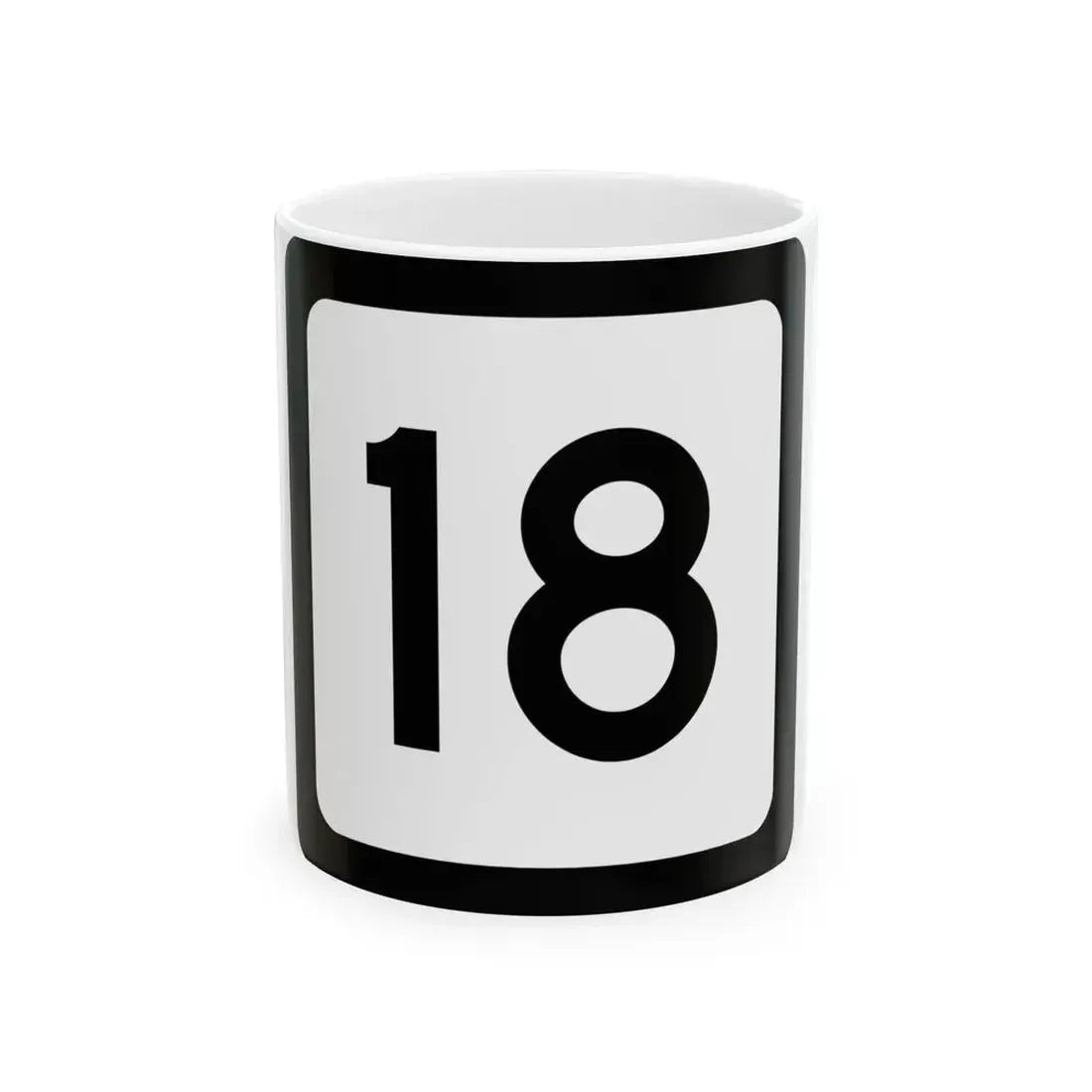 WV-18 (Virginia) (Road Sign) White Coffee Mug 11oz - Go Mug Yourself