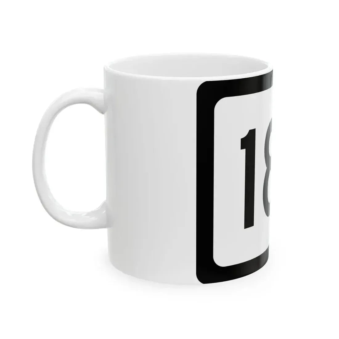WV-180 (Virginia) (Road Sign) White Coffee Mug - Go Mug Yourself