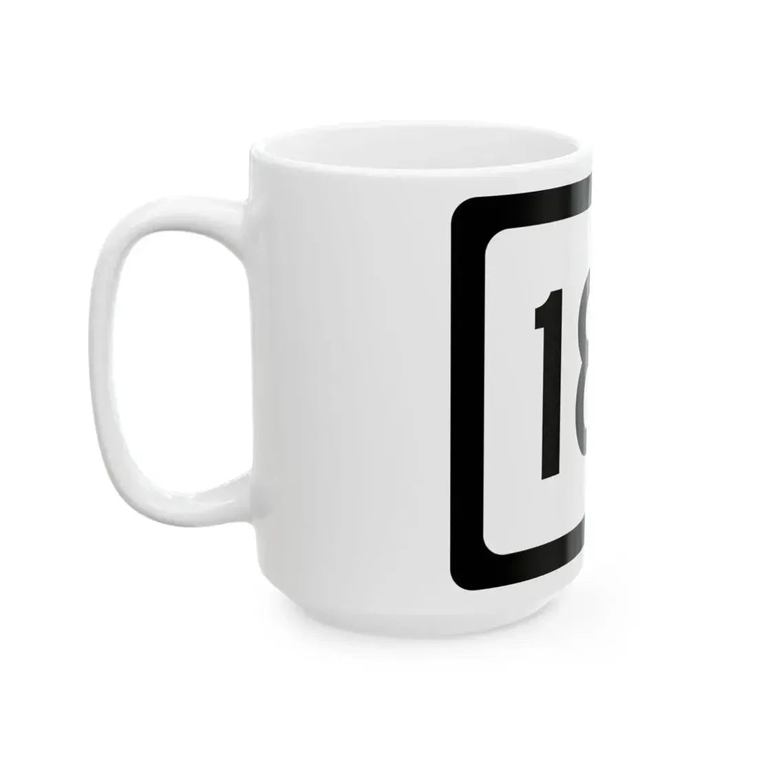 WV-180 (Virginia) (Road Sign) White Coffee Mug - Go Mug Yourself
