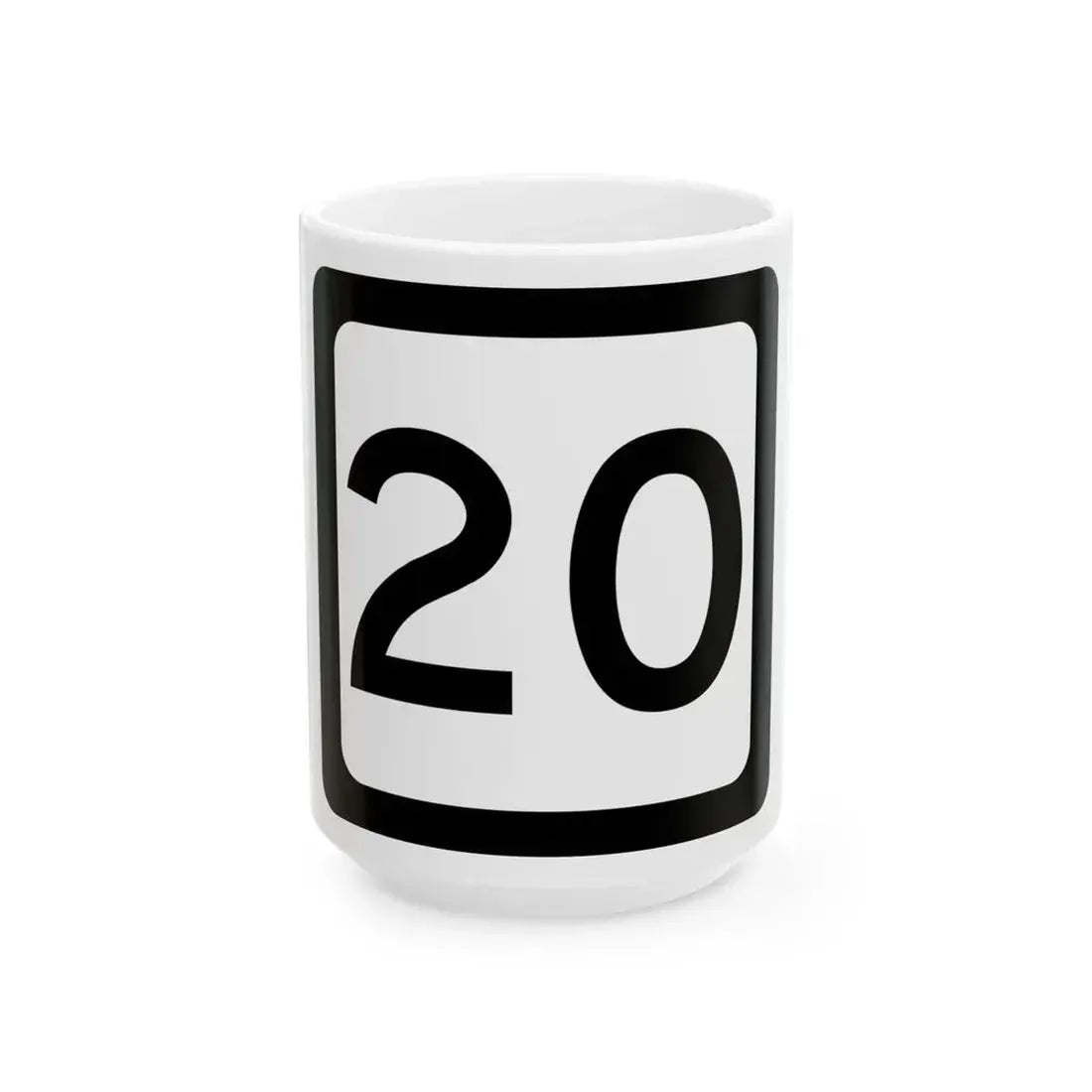 WV-20 (Virginia) (Road Sign) White Coffee Mug 15oz - Go Mug Yourself
