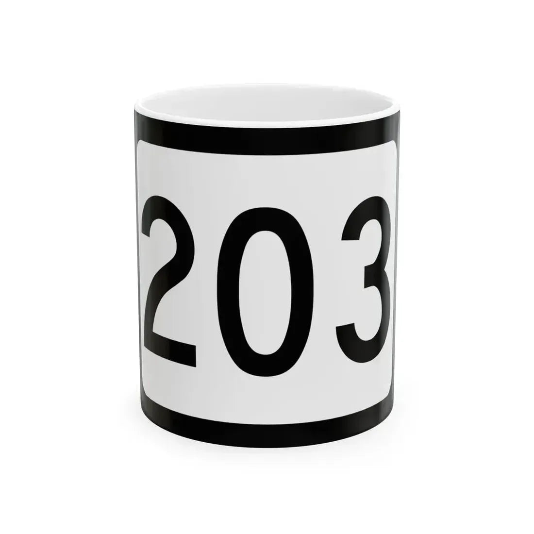 WV-203 (Virginia) (Road Sign) White Coffee Mug 11oz - Go Mug Yourself