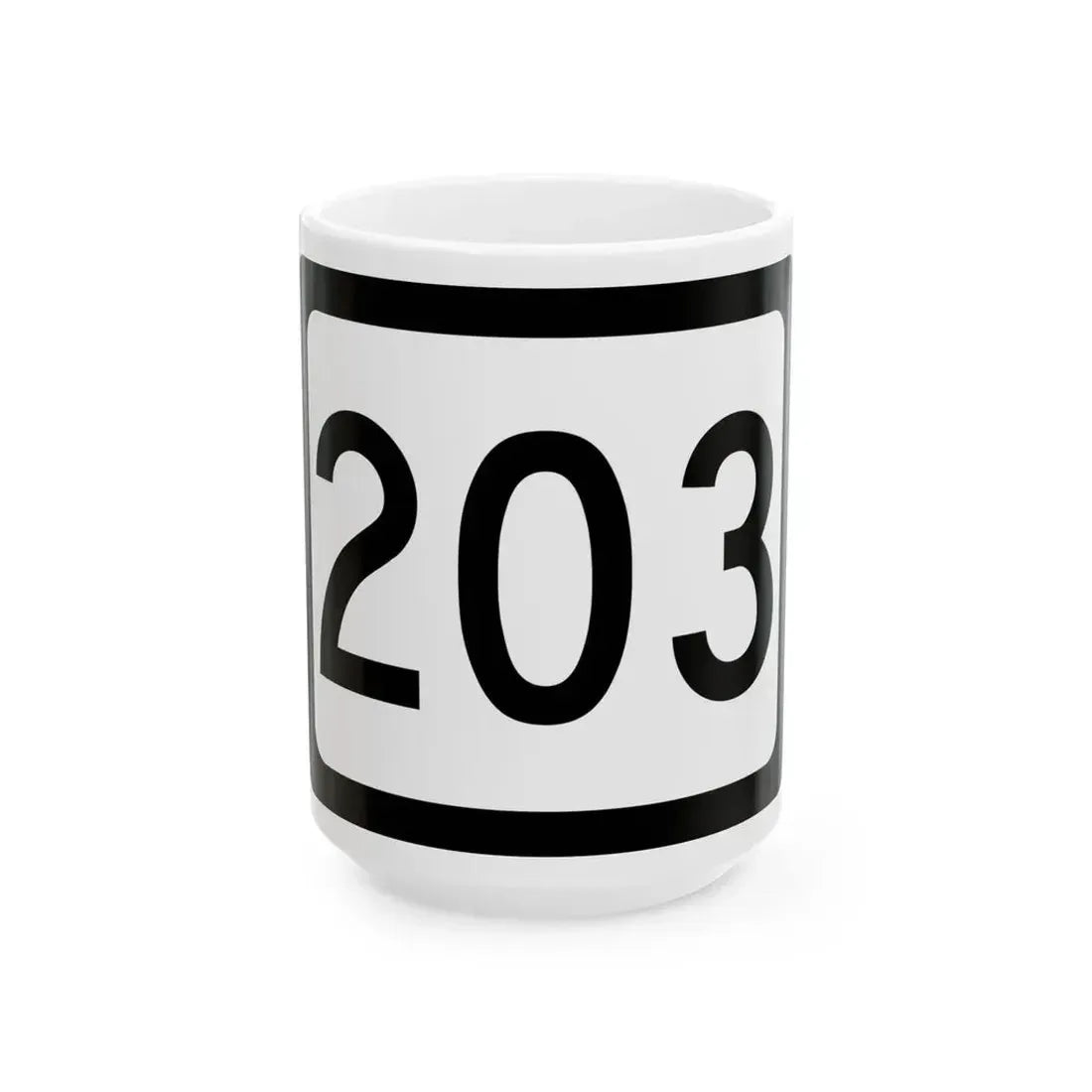 WV-203 (Virginia) (Road Sign) White Coffee Mug 15oz - Go Mug Yourself