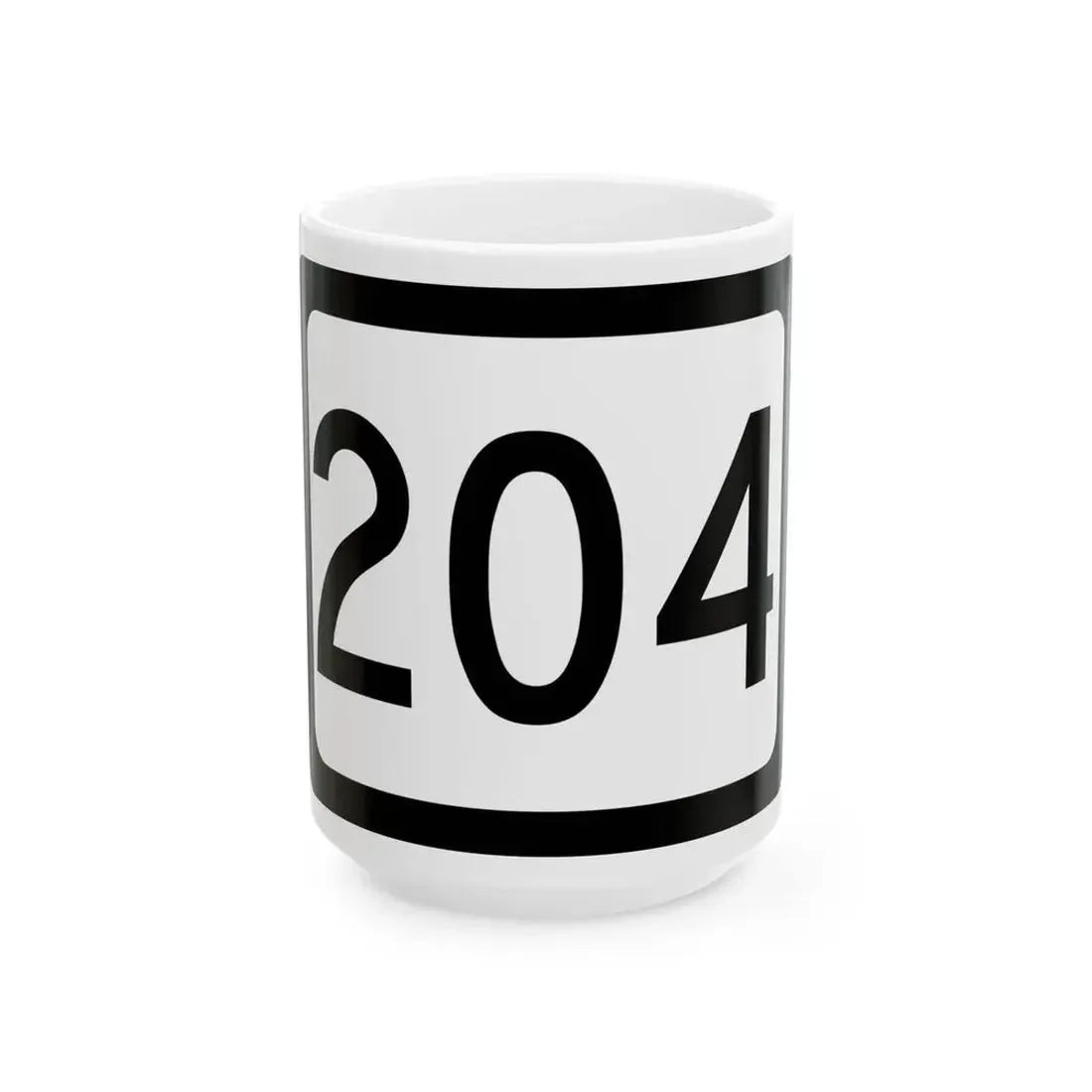 WV-204 (Virginia) (Road Sign) White Coffee Mug 15oz - Go Mug Yourself