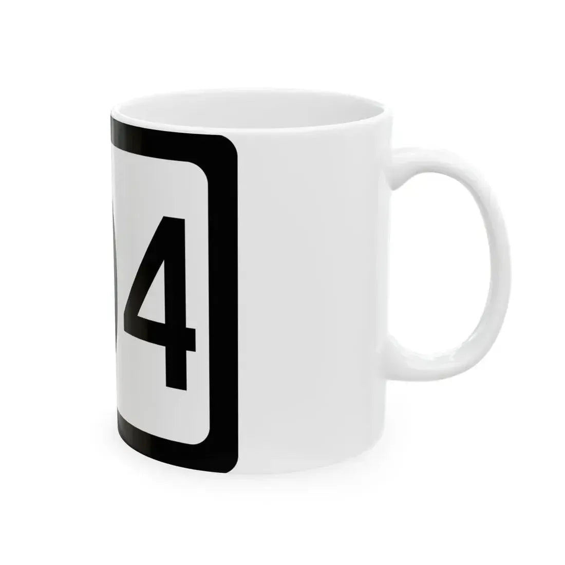 WV-204 (Virginia) (Road Sign) White Coffee Mug - Go Mug Yourself