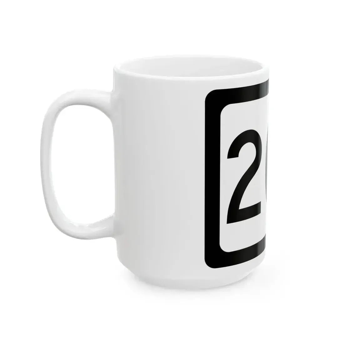 WV-208 (Virginia) (Road Sign) White Coffee Mug - Go Mug Yourself