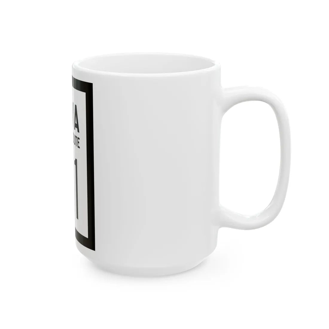 WV-21 1922 (Virginia) (Road Sign) White Coffee Mug - Go Mug Yourself