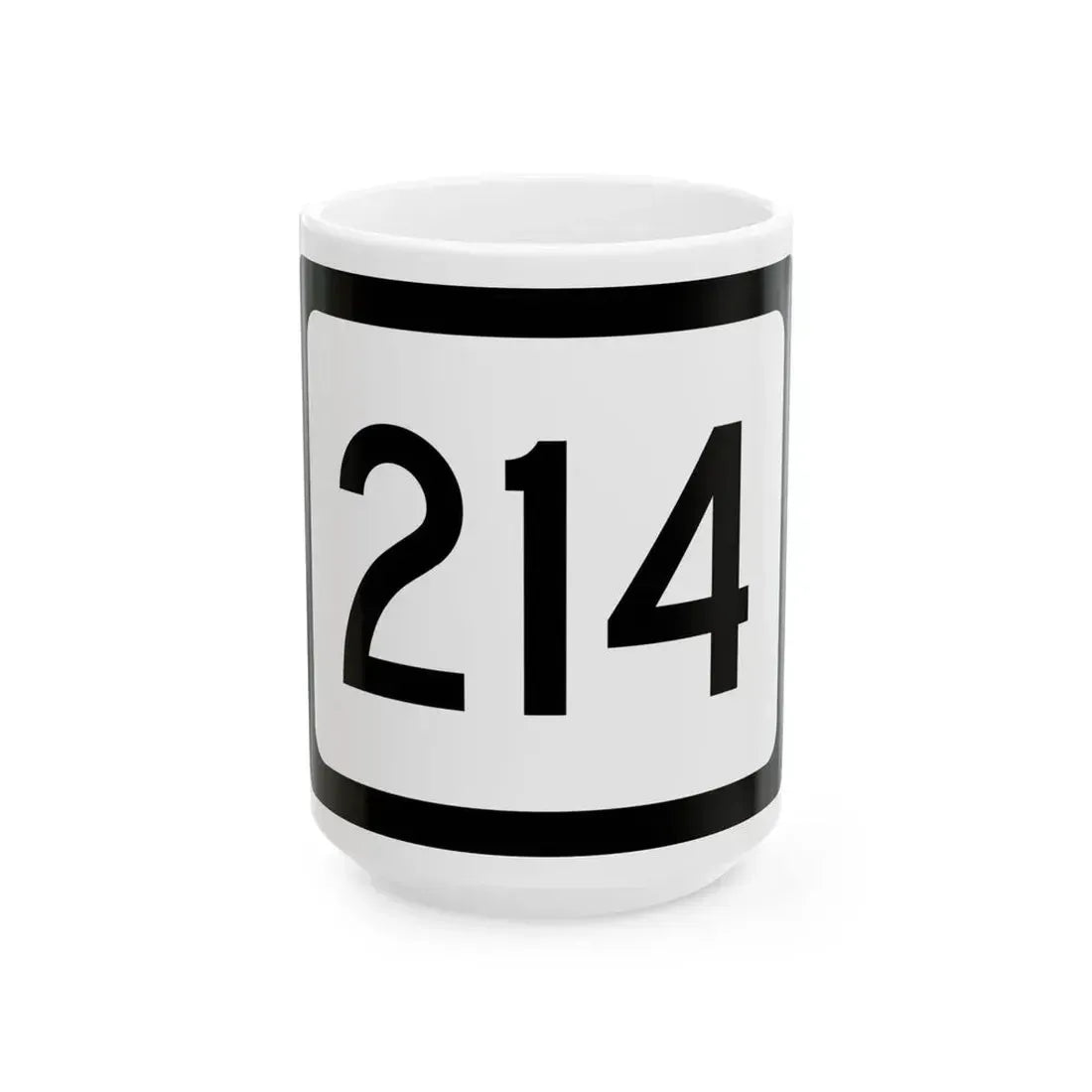 WV-214 (Virginia) (Road Sign) White Coffee Mug 15oz - Go Mug Yourself