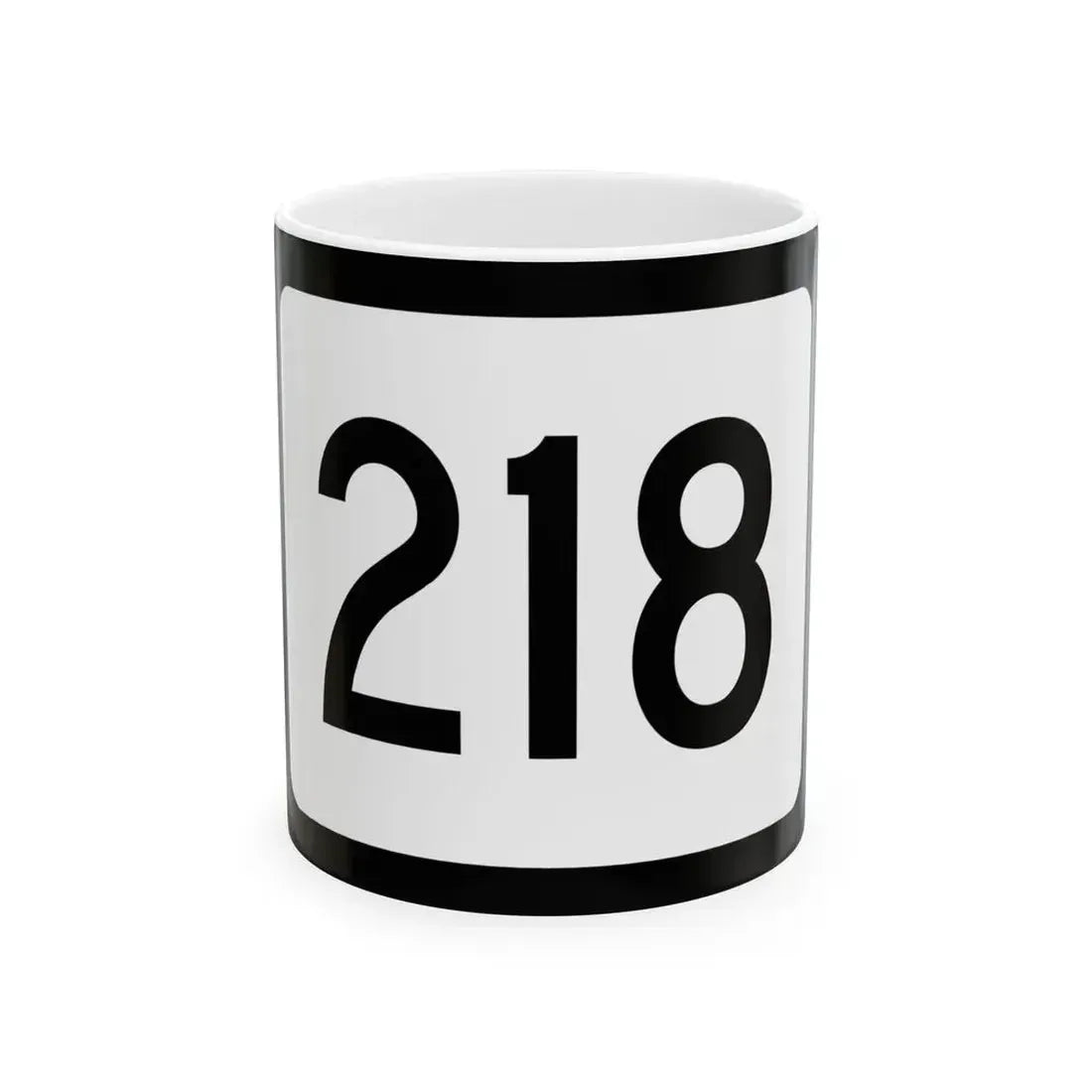 WV-218 (Virginia) (Road Sign) White Coffee Mug 11oz - Go Mug Yourself