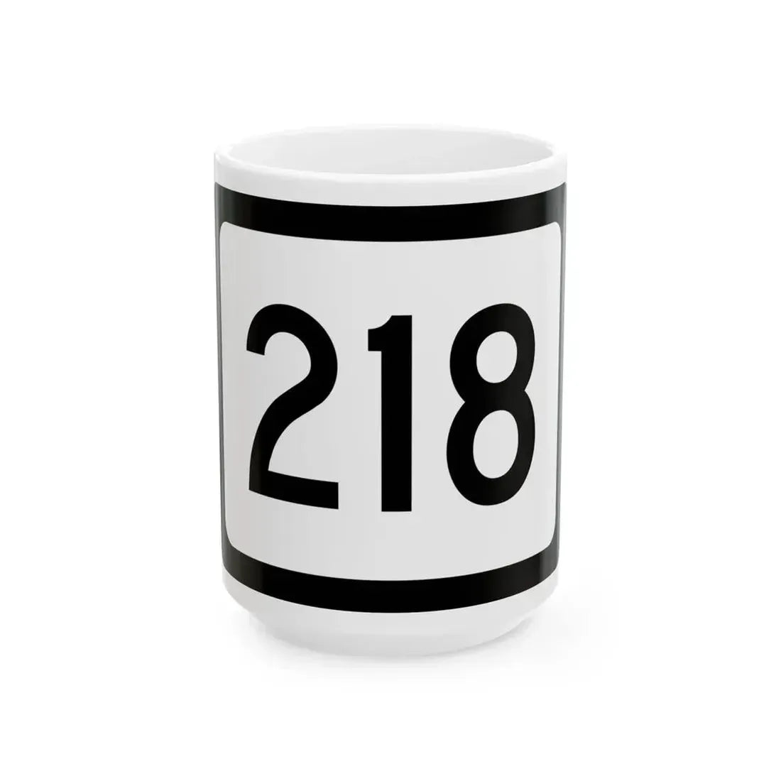 WV-218 (Virginia) (Road Sign) White Coffee Mug 15oz - Go Mug Yourself