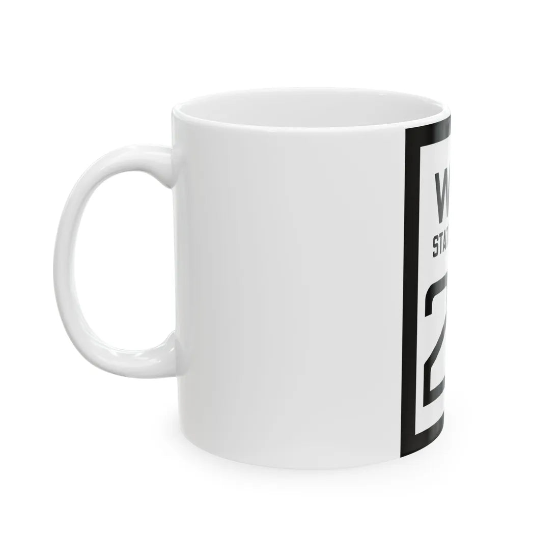 WV-22 1922 (Virginia) (Road Sign) White Coffee Mug - Go Mug Yourself
