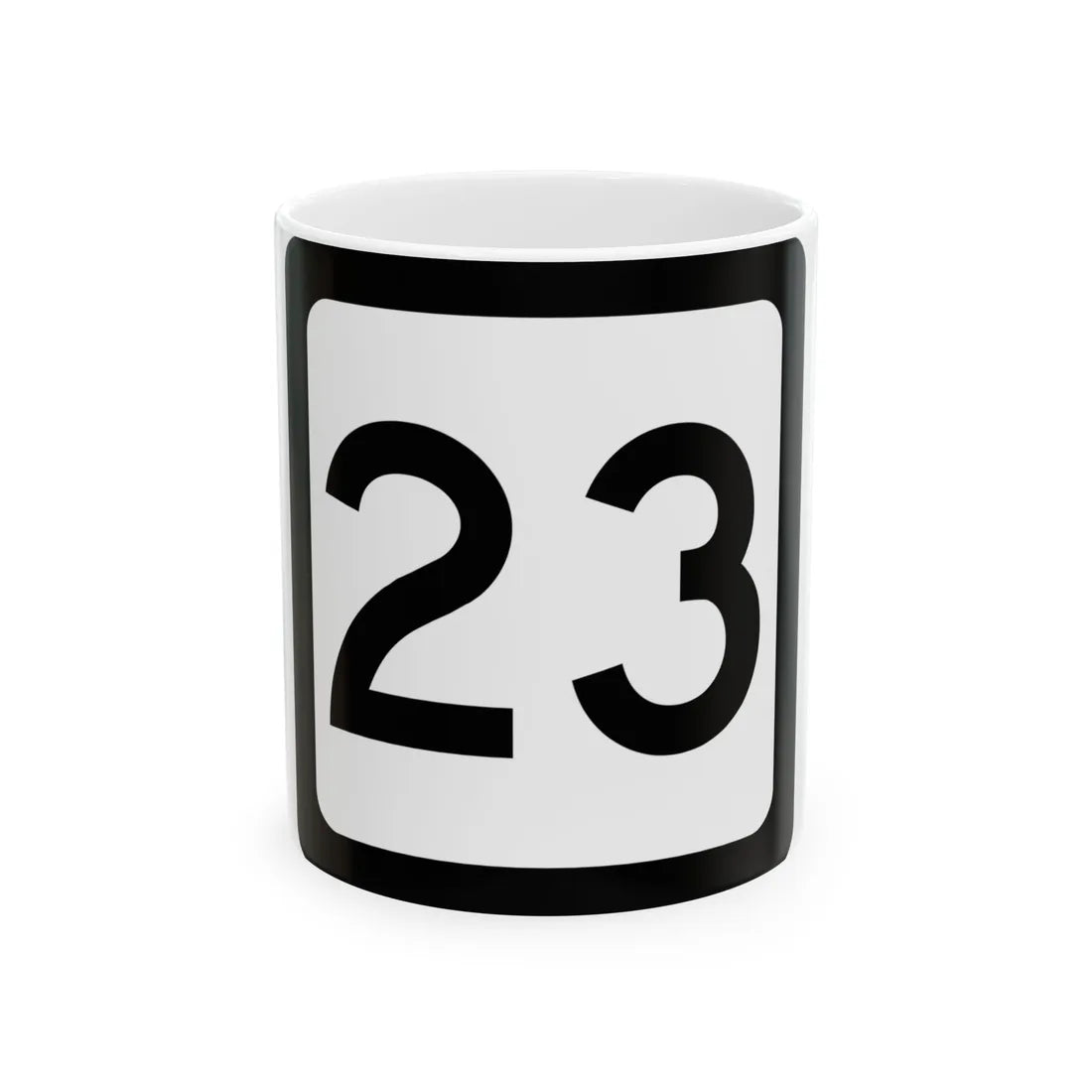 WV-23 (Virginia) (Road Sign) White Coffee Mug 11oz - Go Mug Yourself