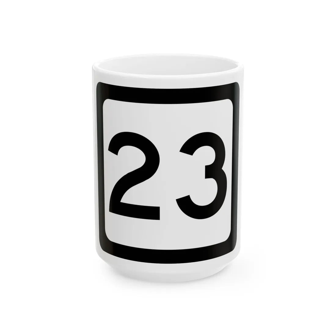 WV-23 (Virginia) (Road Sign) White Coffee Mug 15oz - Go Mug Yourself