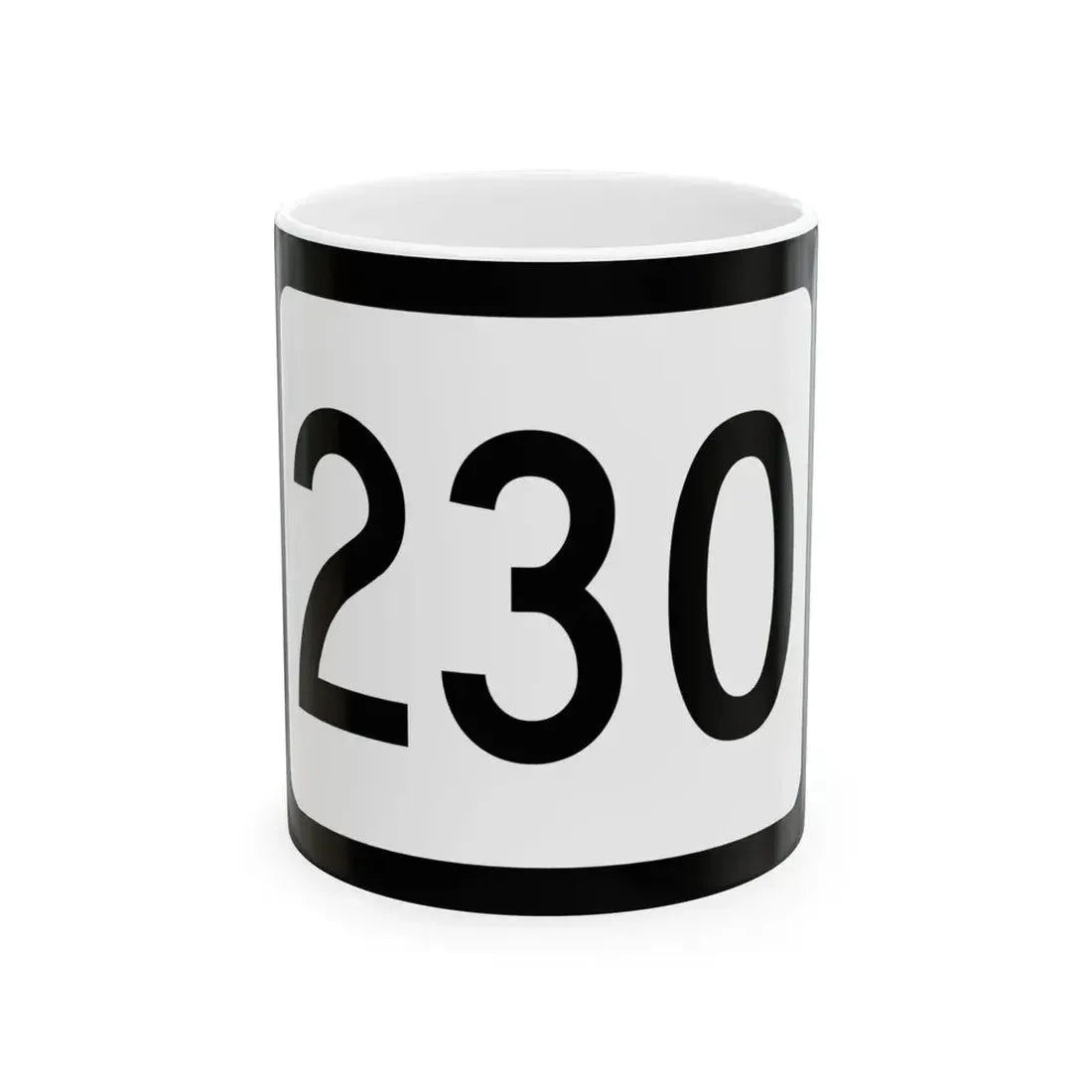 WV-230 (Virginia) (Road Sign) White Coffee Mug 11oz - Go Mug Yourself