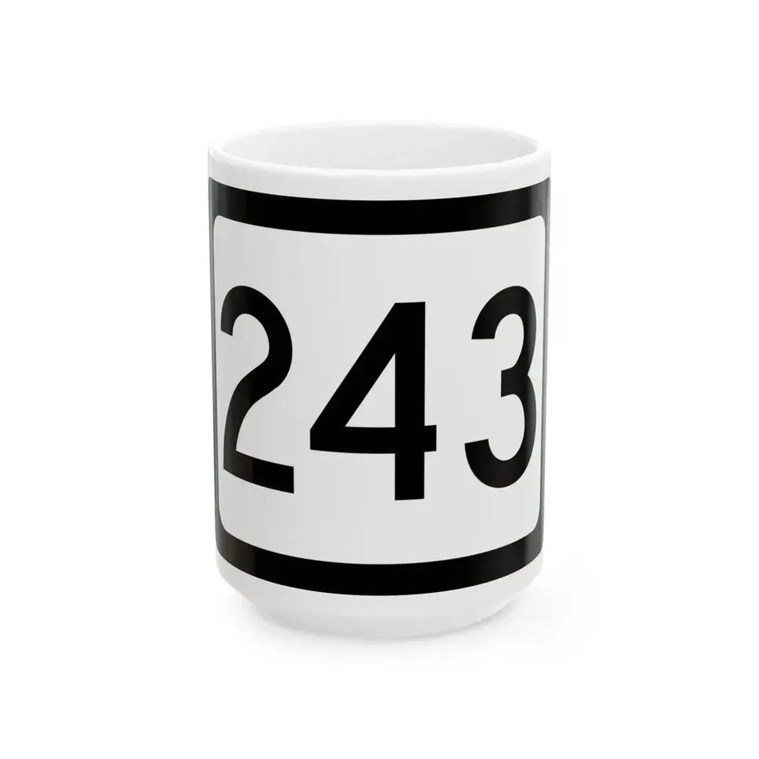 WV-243 (Virginia) (Road Sign) White Coffee Mug 15oz - Go Mug Yourself