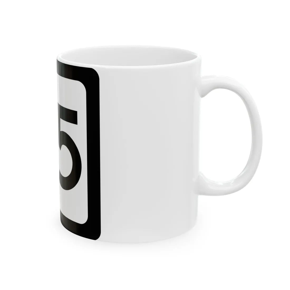 WV-25 (Virginia) (Road Sign) White Coffee Mug - Go Mug Yourself