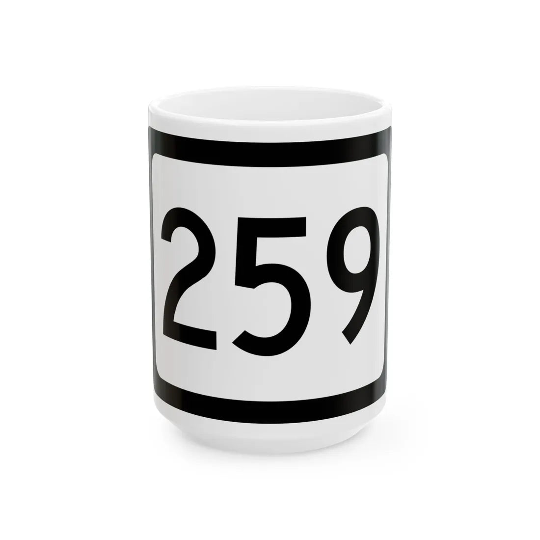 WV-259 (Virginia) (Road Sign) White Coffee Mug 15oz - Go Mug Yourself